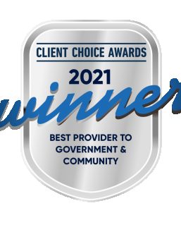 Client Choice Awards - 2021 Winner for Best Provider to Government & Community