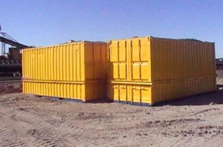 Containers on top of trial pad​.